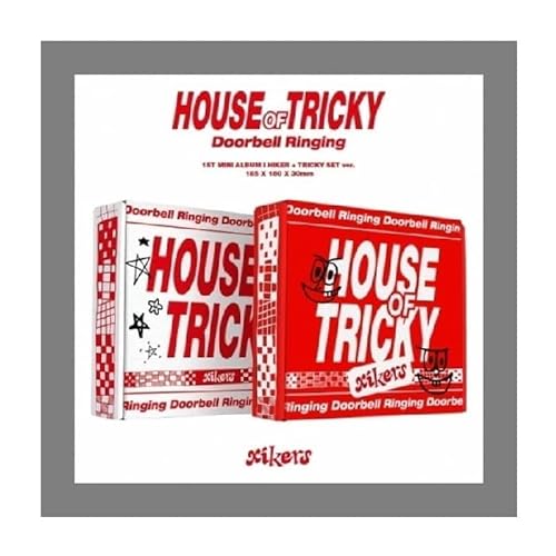 Xikers House Of Tricky Mini-Album mit Türklingel, 1. Mini-Album, CD + Faltposter auf Packung + Fotobuch + Postkarte + breiter Polaroid + Aufkleber + Fotokarte + Glückskarte + Magnetgutschein + von Generic