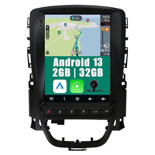 YUNTX Android 13 Autoradio für Opel Excelle GT/XT Astra J (2006-2016)-2 Din-[Integriertes Wireless CarPlay/Android Auto/GPS]-9.7'' IPS 1280 * 600-Gratis kamera-DAB/Lenkradsteuerung/WiFi/MirrorLink/4G von Generic