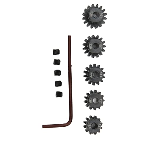 Zahnradmotor, Motorritzelgetriebe 32DP 0,8 M 3,175 Mm RC Motor Zahnrad 12T 13T 14T 15T 16T -Stecker Getrieb und Ritzelchrom -Molybdän Stahl 1/10 RC Auto Motor. Zahnradmotor, Motorritzelgetriebe 32DP 0,8 M 3,175 Mm RC Motor Zahnrad 12T 13T 14T 15T 16T -Stecker Getrieb und Ritzelchrom -Molybdän Stahl 1/10 RC Auto Motor. von Generic