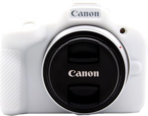 Zakao R50 Hülle, mattiert, weiche Silikontasche, leicht, schmal, Gummi, schützende Digitalkamera-Schutzhülle für Canon Eos R50 (weiß) von Generic