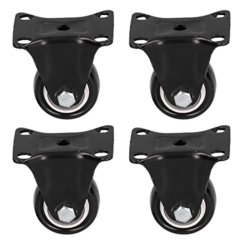 Zaubererräder, 4pcs 40 Mm / 1,57 Zoll Ruhig und Kratzer Schwerer Casters Rad Dolly für Karren Box/Cover Toolbox Schwarz von Generic