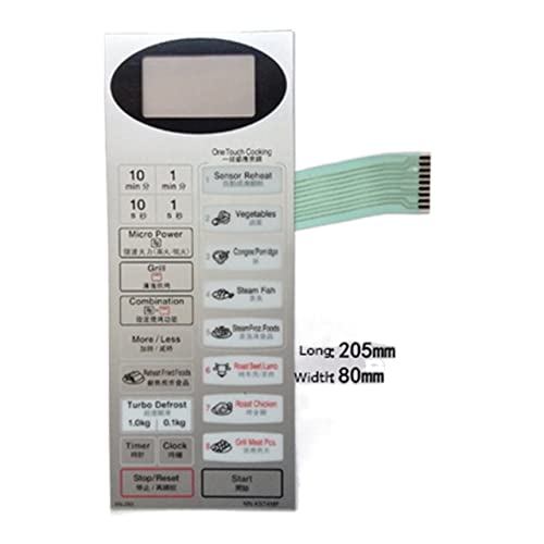 Zubehörplatte for Mikrowellenherde NN-K574MF Membranschalter Berührungsschalter Steuertaste Ersatzteile von Generic