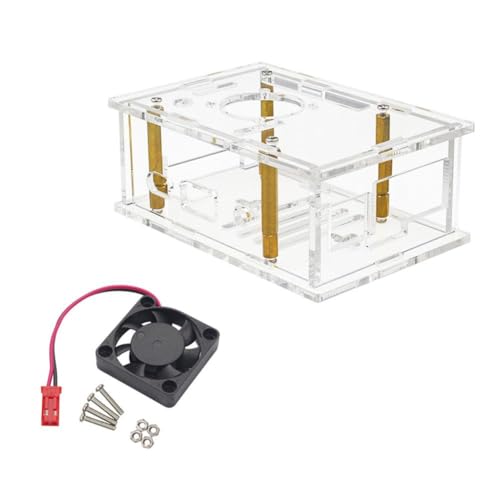 für ORANGE Pi 4A Acryl Beschichtung Lüfter Kühler 4A Beschichtung Lüfter Kühler Schutzgehäuse Acryl-Beschichtung von Generic