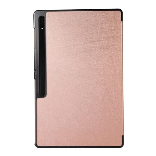 kuaijiexiaopu Dreifach Faltbare Hülle mit automatischem Schlaf-/Weckmodus, Harte PC-Tablet-Schutzhülle, kompatibel mit Samsung Galaxy Tab S10/S9/S9 FE/S8 Ultra 14,6 Zoll(Rose Gold,S8 Ultra 14.6 inch) kuaijiexiaopu Dreifach Faltbare Hülle mit automatischem Schlaf-/Weckmodus, Harte PC-Tablet-Schutzhülle, kompatibel mit Samsung Galaxy Tab S10/S9/S9 FE/S8 Ultra 14,6 Zoll(Rose Gold,S8 Ultra 14.6 inch) von Generic