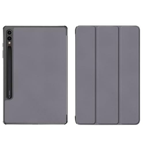 kuaijiexiaopu Dreifach Faltbare magnetische Abdeckung, Flip-Leder-Tablet-Ständerhülle, kompatibel mit Samsung Galaxy Tab S10 FE 10,9 Zoll 2025(Grey) von Generic