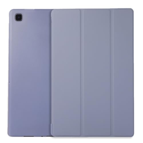 kuaijiexiaopu Honeycomb Soft Rubber Back Case, Tri-fold Silicone Leather Stand Case Compatible with Samsung Galaxy Tab S10 Plus/S9 Plus/S9 FE Plus 12.4 inch(Lavender,S9 Plus 12.4 inch) von Generic