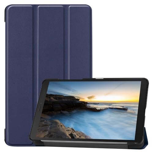 kuaijiexiaopu Tri-fold Bracket Shockproof Cover, Flip PU Leather Stand Case Compatible with Samsung Galaxy Tab S10 Plus/S9 FE Plus/S9 Plus 12.4 inch(Dunkelblau,S9 Plus 12.4 inch) von Generic