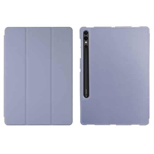 kuaijiexiaopu Tri-fold TPU Case with Pen Slot, Honeycomb Grid Pattern Silicone Cover Compatible with Samsung Galaxy Tab A9+ Plus 11 inch 2023(Lavender) von Generic