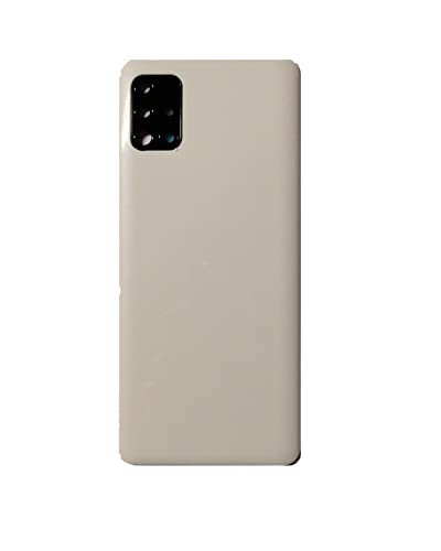 Akkudeckel + Linse + doppelseitiges Klebeband kompatibel mit Samsung Galaxy A51 A515F A515 Nr. 1 Rückseite Back Cover Kunststoffgehäuse + doppelseitiges Klebeband + Linse mit Rahmen (Weiß) von Generico