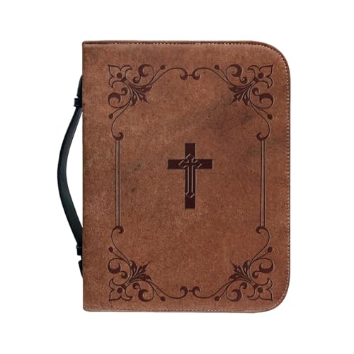 Biblische Hüllen - PU biblische Büchertaschen - Biblische Buchhüllen mit Reißverschluss Griff für Männer Frauen Kirche Buchhülle Schutzhülle B Biblische Hüllen - PU biblische Büchertaschen - Biblische Buchhüllen mit Reißverschluss Griff für Männer Frauen Kirche Buchhülle Schutzhülle B von Genérico
