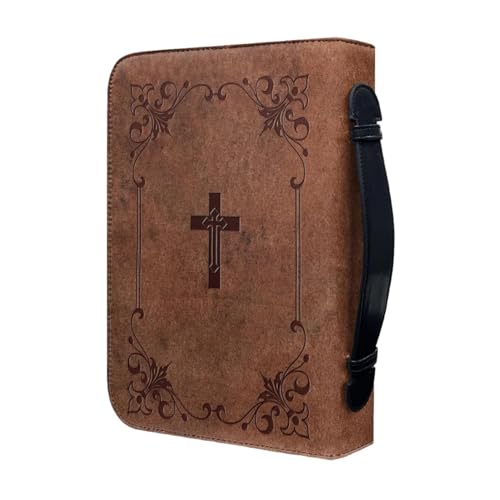Biblische Hüllen - PU biblische Büchertaschen - Biblische Taschen mit Reißverschluss Griff für Männer Frauen Buchhülle für Kirche B Biblische Hüllen - PU biblische Büchertaschen - Biblische Taschen mit Reißverschluss Griff für Männer Frauen Buchhülle für Kirche B von Genérico