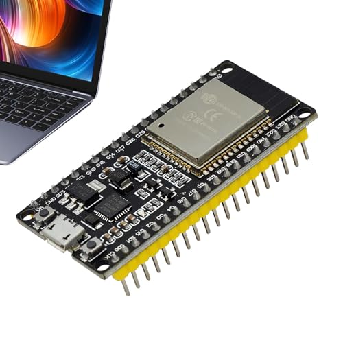 Entwicklungsboard ESP32 Core – WLAN-Mikrocontroller | 2,4 GHz WLAN, sehr niedriger Stromverbrauch, integriert für Nodemcu, Mikopie-Programmierung, IoT- und D-Entwicklung Entwicklungsboard ESP32 Core – WLAN-Mikrocontroller | 2,4 GHz WLAN, sehr niedriger Stromverbrauch, integriert für Nodemcu, Mikopie-Programmierung, IoT- und D-Entwicklung von Genérico