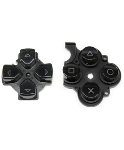 Ersatzknöpfe für Sony PSP 2000 Slim schwarz Gummi Kontakt Kreuz von Genérico