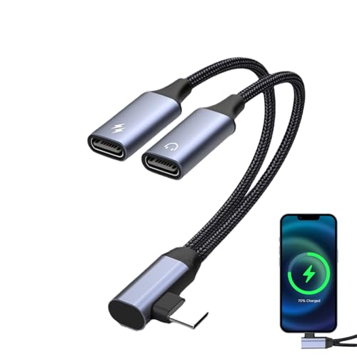 Genérico -Adapter auf USB, Splitterkabel, doppelter Ladeadapter, Kopfhörer-Adapter und Ladegerät, 2-in-1, Audio-Adapter für C-Kopfhörer, für Jug-Liebhaber Genérico -Adapter auf USB, Splitterkabel, doppelter Ladeadapter, Kopfhörer-Adapter und Ladegerät, 2-in-1, Audio-Adapter für C-Kopfhörer, für Jug-Liebhaber von Genérico
