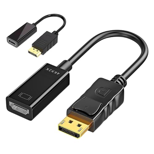 Genérico DP-Adapter, PC DP Adapter | Projektorkonverter - 4K Adapter Desktop Adapter für PC Laptop Monitor Genérico DP-Adapter, PC DP Adapter | Projektorkonverter - 4K Adapter Desktop Adapter für PC Laptop Monitor von Genérico