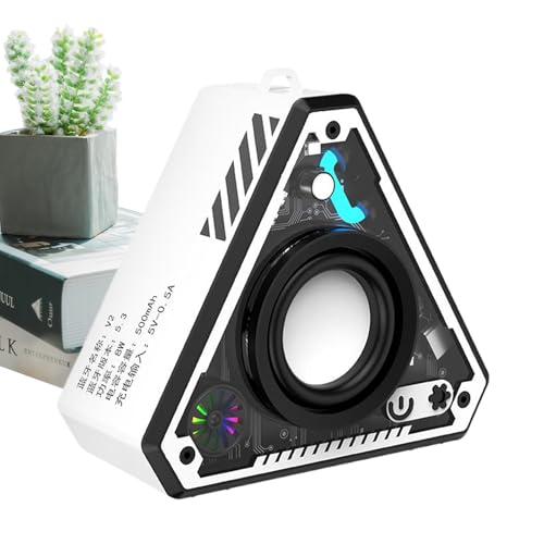 Genérico Kabelloser Lautsprecher, , kabellos, batteriebetrieben, tragbarer Lautsprecher mit Bassverstärker und wiederaufladbarem Stereo-Sound, für , Camping und Dusche Genérico Kabelloser Lautsprecher, , kabellos, batteriebetrieben, tragbarer Lautsprecher mit Bassverstärker und wiederaufladbarem Stereo-Sound, für , Camping und Dusche von Genérico