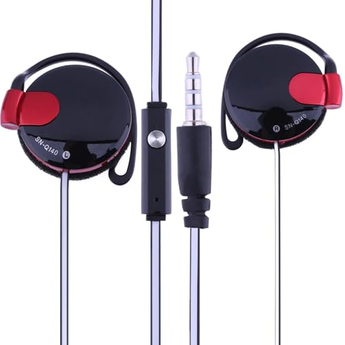 Genérico Kopfhörer mit Kabelclip | tragbare Sport-Kopfhörer mit Ohrbügel | Zubehör für Mobiltelefone Yoga Training Compat Genérico Kopfhörer mit Kabelclip | tragbare Sport-Kopfhörer mit Ohrbügel | Zubehör für Mobiltelefone Yoga Training Compat von Genérico