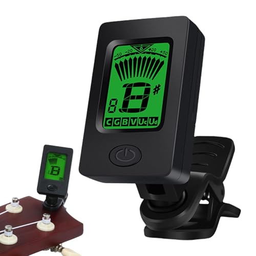 Gitarren-Stimmgerät mit Clip für Gitarre, Bass-Tuner mit klarem LCD-Display, schnelle und präzise Einstellung von Instrumenten für Profis und Anfänger Gitarren-Stimmgerät mit Clip für Gitarre, Bass-Tuner mit klarem LCD-Display, schnelle und präzise Einstellung von Instrumenten für Profis und Anfänger von Genérico