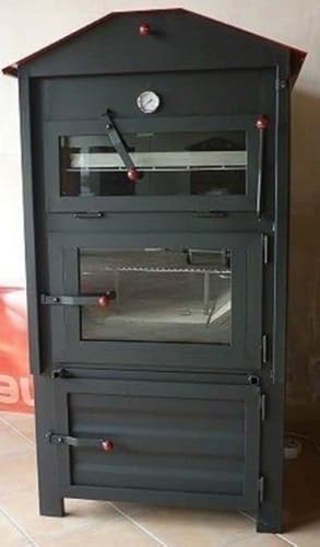Holzofen indirekt Backen Kammer mit Stahloberseite von Generico