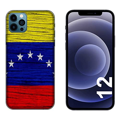 Hulle Schutz kompatibel mit Apple iPhone 12 Stadtflaggen Venezuela/Weiches TPU-Silikongel/Telefon-Hartschale zum Aufstecken, rutschfest, Kratzfest, stoßfest, schützendes TPU von Generico
