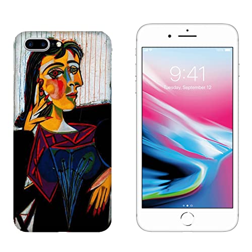 Hulle Schutz kompatibel mit Apple iPhone 8 Plus Gemälde Picasso Dora Aber/Bedrucken Sie auch die Seiten/Telefon-Hartschale zum Aufstecken, rutschfest, Kratzfest, stoßfest, starrer Schutz von Generico