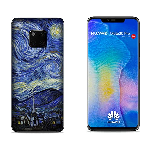 Hulle Schutz kompatibel mit Huawei Mate 20 Pro Vincent van Gogh STERNENKLARE NACHT. NACHTSTERN / Bedrucken Sie auch die Seiten / Telefon-Hartschale zum Aufstecken, rutschfest, kratzfest, stoßfest, st von Generico