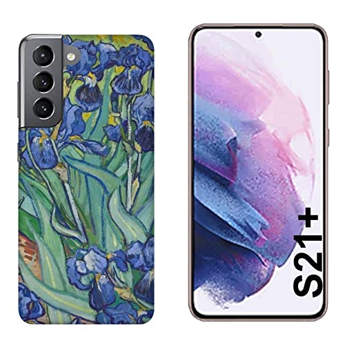 Hulle Schutz kompatibel mit Samsung Galaxy S21+ Plus Vincent Van Gogh Iris/Bedrucken Sie auch die Seiten/Telefon-Hartschale zum Aufstecken, rutschfest, Kratzfest, stoßfest, starrer Schutz von Generico