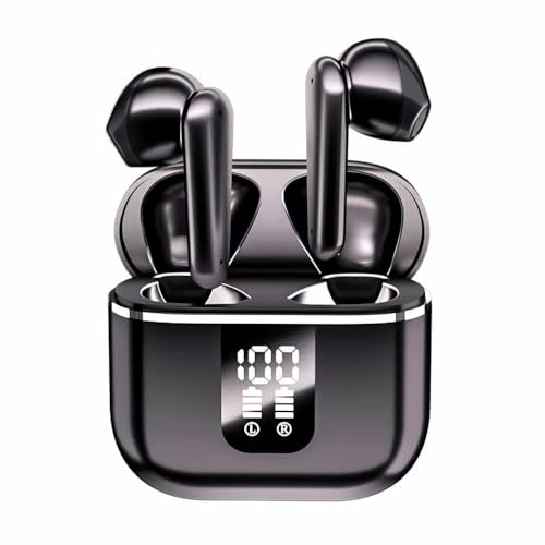 Kabellose Bluetooth-Kopfhörer, Bluetooth 5.3 mit HD-Mikrofon, HiFi-Stereo, LED-Display mit ENC-Geräuschunterdrückung, USB-C-Schnellladung, wasserdicht, IP7, geeignet für Android iOS Kabellose Bluetooth-Kopfhörer, Bluetooth 5.3 mit HD-Mikrofon, HiFi-Stereo, LED-Display mit ENC-Geräuschunterdrückung, USB-C-Schnellladung, wasserdicht, IP7, geeignet für Android iOS von Genérico