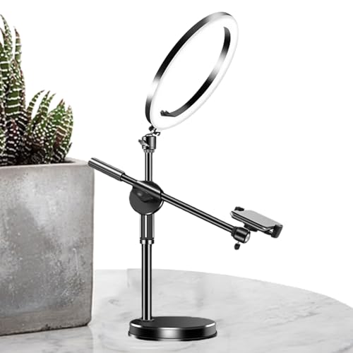 Kamerahalterung | Halterung für Schreibtisch, Handyhalterung, Handyhalterung mit LED-Ringlicht, Selfie-Ringlicht mit Telefonhalterung, Kamera-Gelenk Kamerahalterung | Halterung für Schreibtisch, Handyhalterung, Handyhalterung mit LED-Ringlicht, Selfie-Ringlicht mit Telefonhalterung, Kamera-Gelenk von Genérico