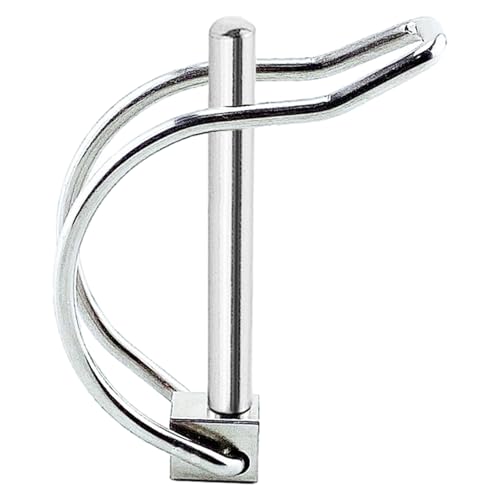 Kleiner Sicherheitskupplungsstift – Sicherungsstift für Anhängerkupplung, sicherer Verschlussclip | Rostbeständiger Edelstahl-Lock-Mechanismus, Schnellspanner Kleiner Sicherheitskupplungsstift – Sicherungsstift für Anhängerkupplung, sicherer Verschlussclip | Rostbeständiger Edelstahl-Lock-Mechanismus, Schnellspanner von Genérico
