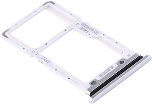Kompatibel mit Xiaomi Mi 9 Lite M1904F3BG / MI CC9 (6,39 Zoll) Gehäuse Adapter Slot-Kartenhalter SIM-Kartenfach für Nano SIM + Speicherfach Micro Sd oder SIM2 Karte (Silber) von Generico