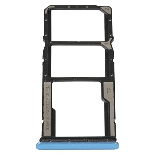 Kompatibel mit Xiaomi Redmi 10C Warenkorb Gehäuse Tray Halterung Nano Sim1+ SIM 2 + Slot Slot Speichergehäuse Micro Sd Karte (Blau) von Generico