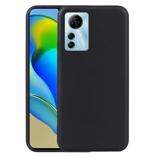 Kompatibel mit ZTE Blade A72S / A7050 Hülle Cover Case Soft Gel Silikon Schutz flexibel Slim Matte Stoßfest Kratzfest Weich TPU (Schwarz) von Generico