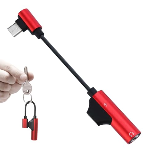 -Kopfhöreradapter – 3,5 mm – Dongle Typ C mit Doppelfunktion mit Ladeanschluss, Audio-Konverter für Kopfhörer und mobile Geräte, unterstützt Musikwiedergabe und c -Kopfhöreradapter – 3,5 mm – Dongle Typ C mit Doppelfunktion mit Ladeanschluss, Audio-Konverter für Kopfhörer und mobile Geräte, unterstützt Musikwiedergabe und c von Genérico
