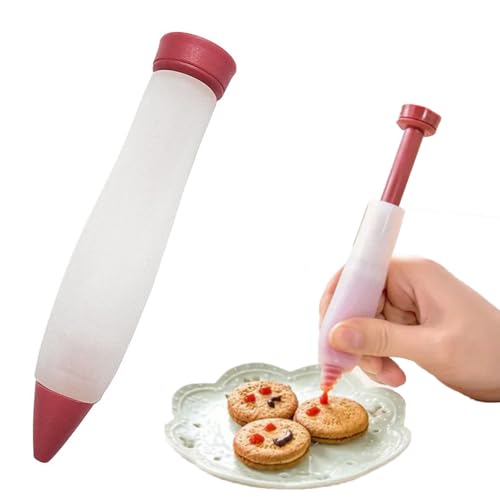 Kugelschreiber für Kuchendekoration, Schokolade mit Süßigkeiten, Silikonschläuchen-Tipps zum Selbermachen, Set für Kuchendekorationen, Schreibstift für Lebensmittel, Tipps Kugelschreiber für Kuchendekoration, Schokolade mit Süßigkeiten, Silikonschläuchen-Tipps zum Selbermachen, Set für Kuchendekorationen, Schreibstift für Lebensmittel, Tipps von Genérico