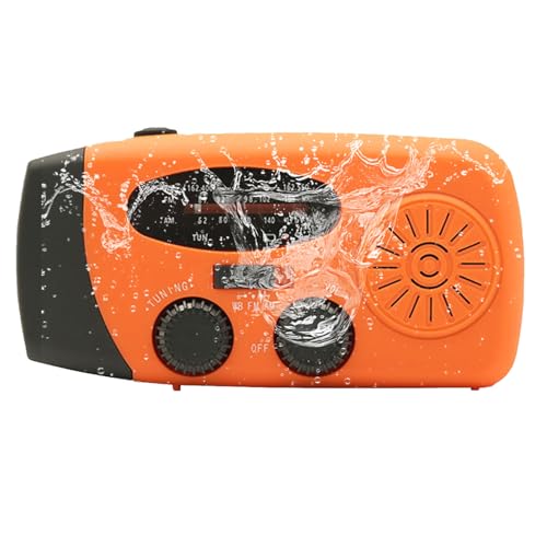 Kurbelradio, tragbar, Meteorologie, Solar, tragbar, LED-Taschenlampe für Laufen, Wandern, Zuhause, Survival, Camping, Sport, Entertainment, Mountaineering Outdoor Tool Kurbelradio, tragbar, Meteorologie, Solar, tragbar, LED-Taschenlampe für Laufen, Wandern, Zuhause, Survival, Camping, Sport, Entertainment, Mountaineering Outdoor Tool von Genérico