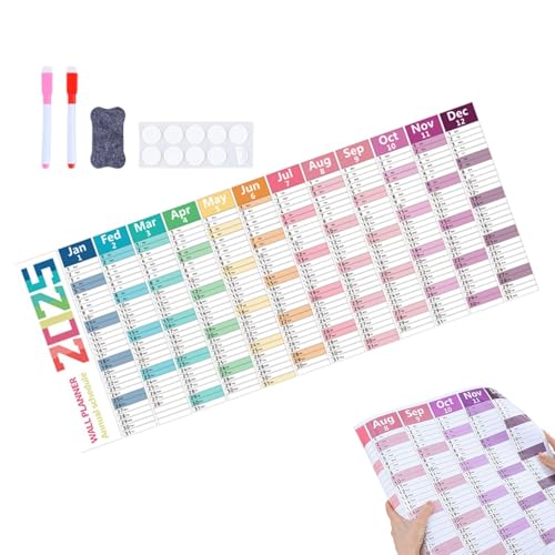 Laminierter Wandkalender, Kugelschreiber-Löschtafel, Jahresplaner, Kühlschrank-Organisation, inklusive Markerlöscher, Jahresplaner, Monatswand ohne Fec Laminierter Wandkalender, Kugelschreiber-Löschtafel, Jahresplaner, Kühlschrank-Organisation, inklusive Markerlöscher, Jahresplaner, Monatswand ohne Fec von Genérico