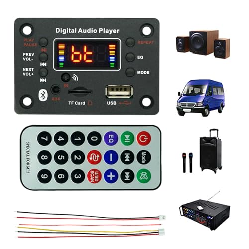 MP3-Audioempfänger-Modul, MP3-Soundmodul, verlustfreier Digital-Player für Amateure und Anfänger mit elektronischem Zubehör von Genérico