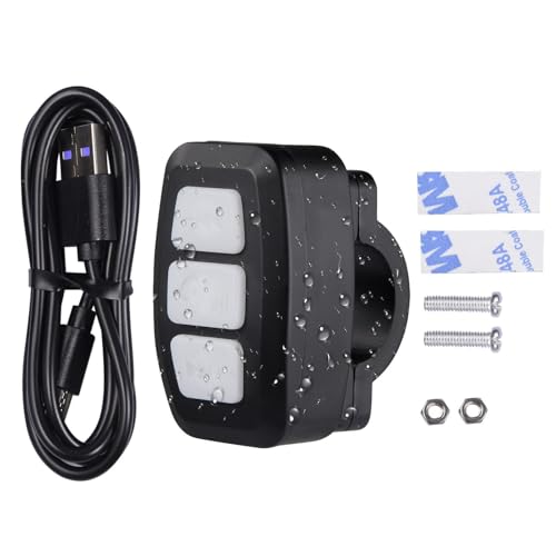 Medientaste, wasserdichter Telefoncontroller IPX6 für Fahrrad, kabellose Fernbedienung für Auto, Fahrrad, Motorrad und Sport Medientaste, wasserdichter Telefoncontroller IPX6 für Fahrrad, kabellose Fernbedienung für Auto, Fahrrad, Motorrad und Sport von Genérico