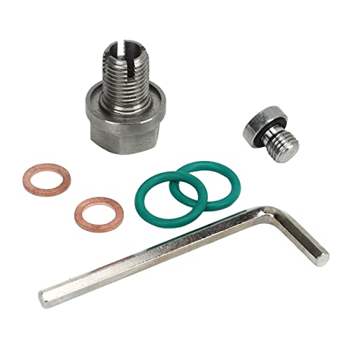 Öl Abfluss Stecker, Stainless Steel Self Tapping Oil Pan Thread Repair Kits with Hex Wrench O Ring Gasket von Generico