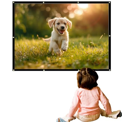Outdoor-Projektor-Leinwand – tragbarer Polyester-Film, echte Farbe, Restaurierung, für Heimprojektoren, kommerzielle Projektoren, Fernseher Outdoor-Projektor-Leinwand – tragbarer Polyester-Film, echte Farbe, Restaurierung, für Heimprojektoren, kommerzielle Projektoren, Fernseher von Genérico