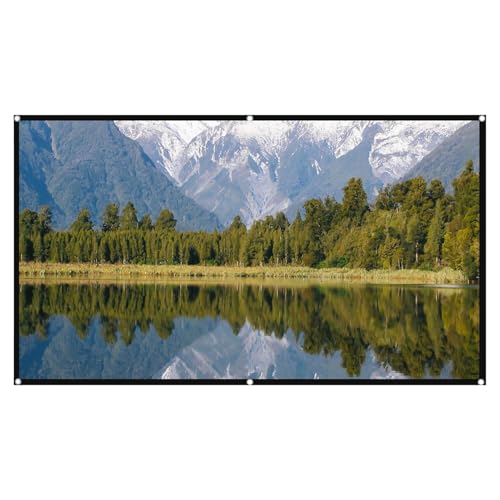 Projektionsleinwand, Anti-Licht, 4K HD, Projektionsleinwand, große Leinwand 16:9, tragbare Videoprojektionsleinwand, 152-330 cm (60 - 130 Zoll) für Partys zu Hause von Genérico