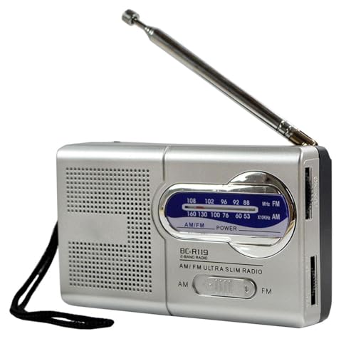 Radio mit Batterien, Mini-Radio für Laptop, AM FM MP3, Musik-Player mit Teleskopantenne für Mitarbeiter Nachbarn von Genérico