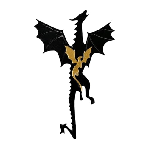 Signet Dragon Noir, Noir Froid Avec Soleil und Nuages | Décorations D'affichage D'étagère, Pour Noël, Halloween, Thanksgiving, Cadeau D'anniversaire Signet Dragon Noir, Noir Froid Avec Soleil und Nuages | Décorations D'affichage D'étagère, Pour Noël, Halloween, Thanksgiving, Cadeau D'anniversaire von Genérico