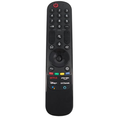 Sprachfernbedienung kompatibel mit LG Smart TVs mit Zeigerfunktion, Ersatz für LG TV-Fernbedienung Modell AN-MR24GA MR23GA MR21GA MR22GA usw. mit Voice und Netflix Tasten Sprachfernbedienung kompatibel mit LG Smart TVs mit Zeigerfunktion, Ersatz für LG TV-Fernbedienung Modell AN-MR24GA MR23GA MR21GA MR22GA usw. mit Voice und Netflix Tasten von Genérico