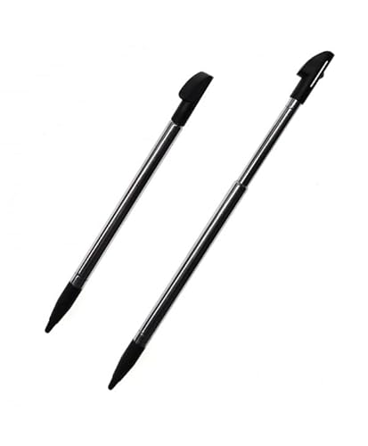Stift Erweiterbar für Nintendo 3DS XL Metall Kunststoff Zeiger Konsole Dunkel Schwarz von Genérico