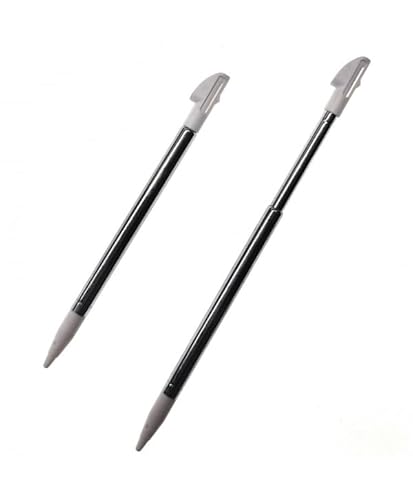 Genérico Stift Erweiterbar für Nintendo 3DS XL Metall Kunststoff Zeiger Konsole Weiß von Genérico