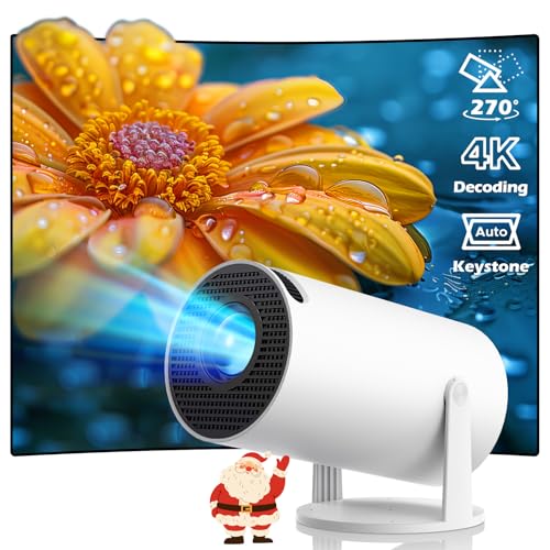 Tragbarer Mini-Projektor, WiFi6, Bluetooth 5.0, kompatibel mit HD 4K 1080P, mit automatischer vertikaler Tastenkorrektur um 270° drehbar, tragbarer Projektor, intelligenter Projektor mit Android 11.0 Tragbarer Mini-Projektor, WiFi6, Bluetooth 5.0, kompatibel mit HD 4K 1080P, mit automatischer vertikaler Tastenkorrektur um 270° drehbar, tragbarer Projektor, intelligenter Projektor mit Android 11.0 von Genérico
