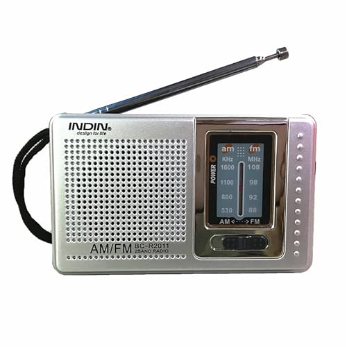 Tragbares Radio, kompakt, AM/FM, tragbar, AA-Batterien, Stromversorgung über Lautsprecher, starke Lautstärke, 3,5 mm Kopfhöreranschluss, ausziehbare Antenne, ausgezeichneter Empfang Tragbares Radio, kompakt, AM/FM, tragbar, AA-Batterien, Stromversorgung über Lautsprecher, starke Lautstärke, 3,5 mm Kopfhöreranschluss, ausziehbare Antenne, ausgezeichneter Empfang von Genérico