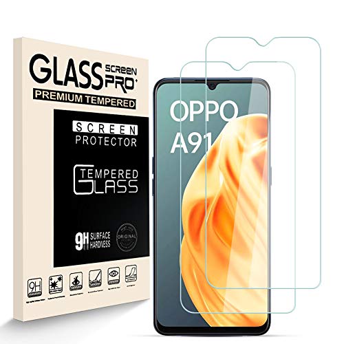 Generies Panzerglasfolie Schutzfolie für Oppo A91, 9H-Härte Tempered Glass, Anti-Kratzer, Einfache Installation, Anti-Fingerabdruck Displayschutzfolie für Oppo A91 [2 Stück] von Generies